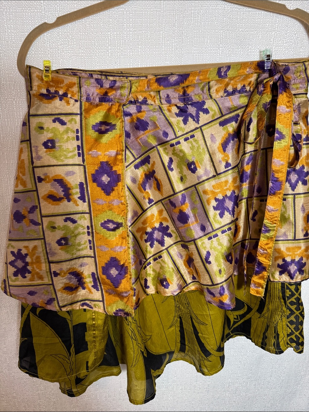 Vintage Kariza Magic Skirt 100% Silk Fairycore Festival Wrap - Picture 2 of 9